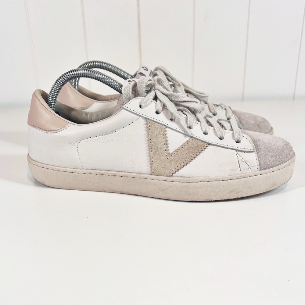 Victoria Berlin Sneaker- Hielo Womens Size 41/10 Neutral Wardrobe Basic Lace-up‎